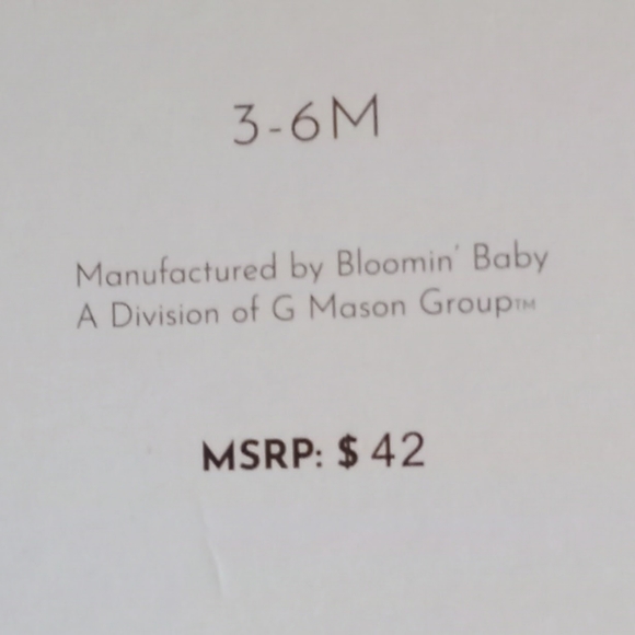 Nwt 3-6m Rachel Zoe overall set - Picture 7 of 7